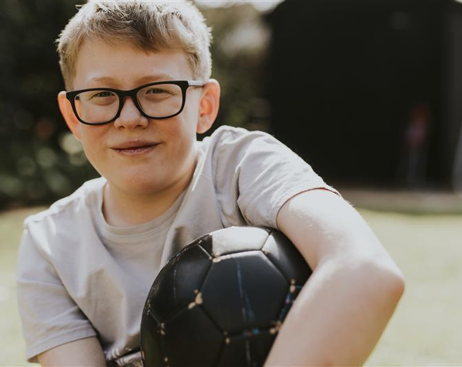 JLR F boy with ball